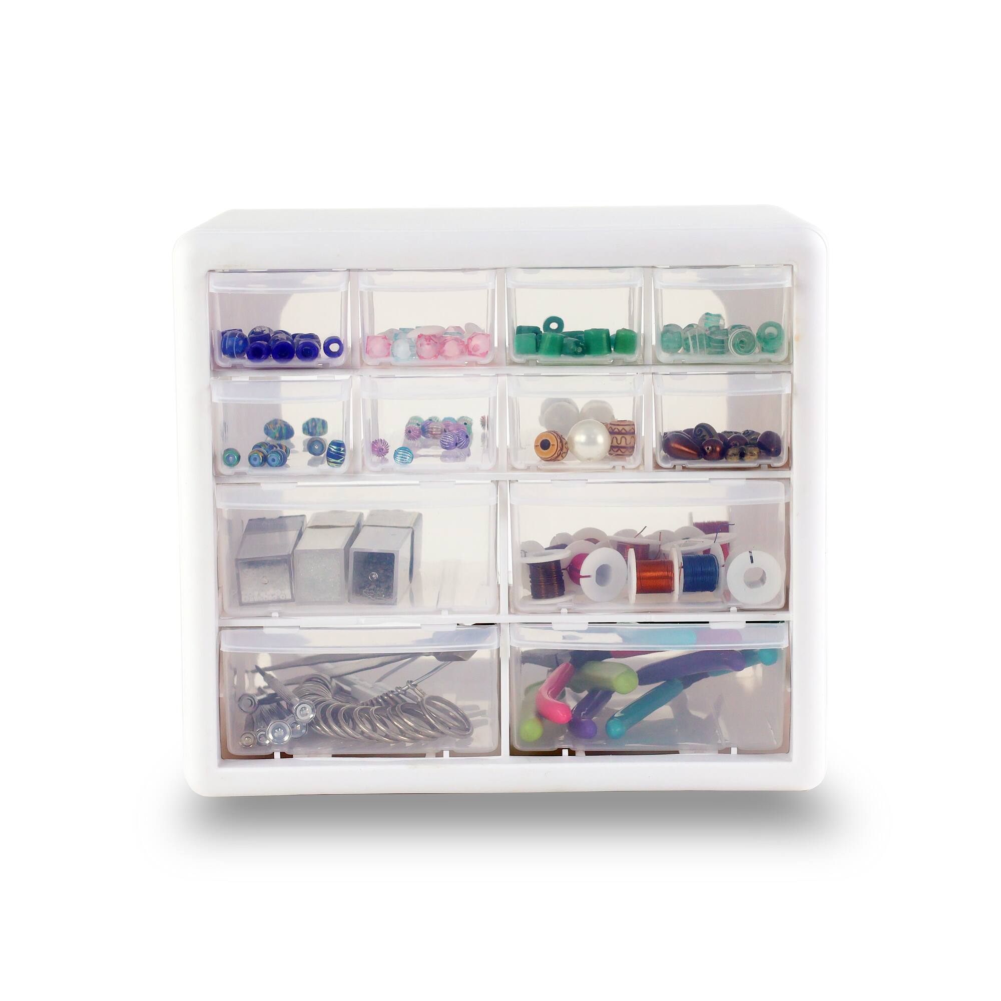 Everything Mary 12-Drawer Plastic Craft Storage Organizer